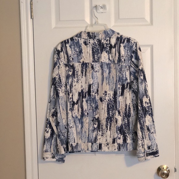 Christopher & Banks multi blue Jean jacket - Picture 2 of 5